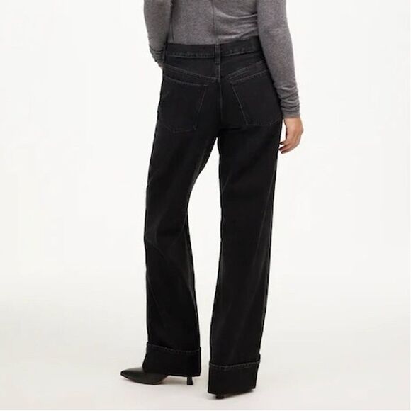 Madewell Charcoal Wide Leg Jeans - Picture 3 of 13